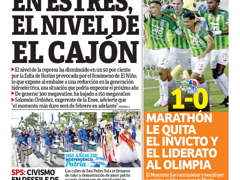 En estrés, el nivel de El Cajón