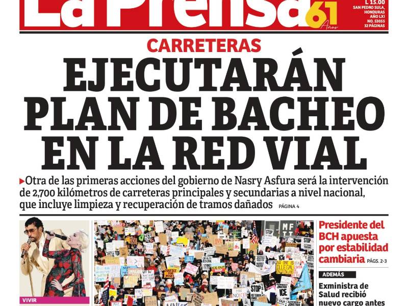 Ejecutarán plan de bacheo en la red vial