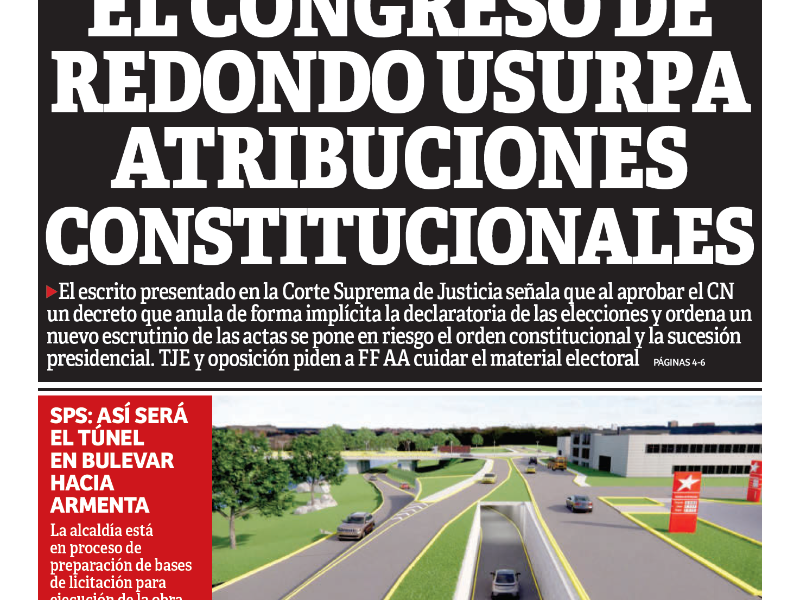 El Congreso de Redondo usurpa atribuciones constitucionales