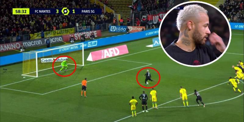 He fooled himself!  Neymar misses penalty after PSG’s painful defeat against Nantes