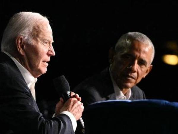 Obama se reunió con Biden en una recaudación de fondos en Los Ángeles el mes pasado.