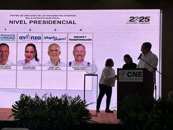 Jorge Zelaya, Ana García, Nasry Asfura y Carlos Urbizo ya conocen sus posición en las papeletas.