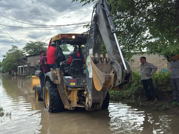 Fuertes lluvias dejan decenas de familias damnificadas en el norte de Honduras.