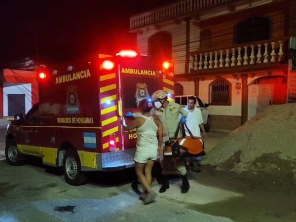 Marilú Pérez fue trasladada al Hospital Juan Manuel Gálvez, en Gracias.