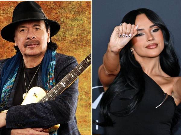 Carlos Santana y Becky G.