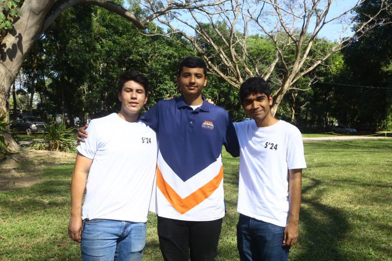 Daniel Fajardo, Sergio Villeda y Steven Morán