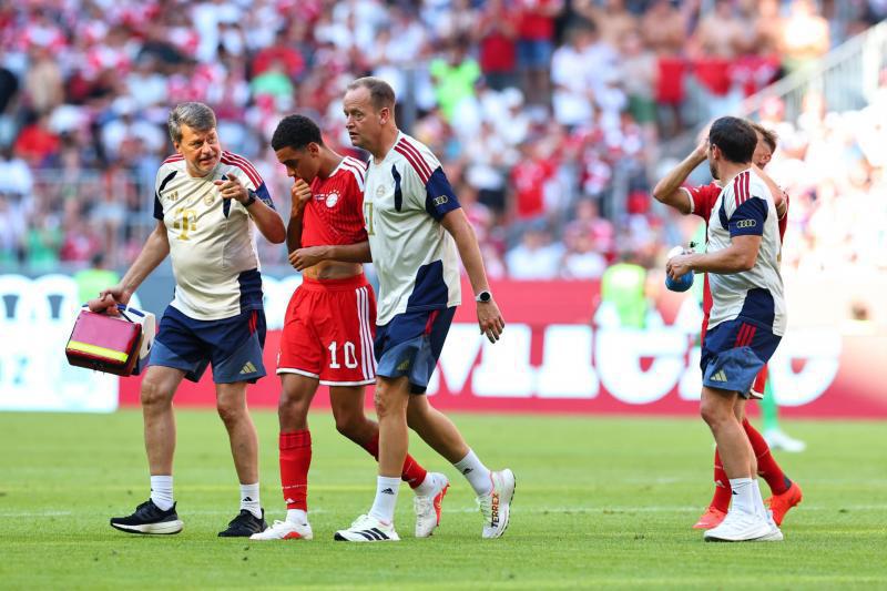Musiala se volvió a desplomar en pleno partido y recibe la peor noticia