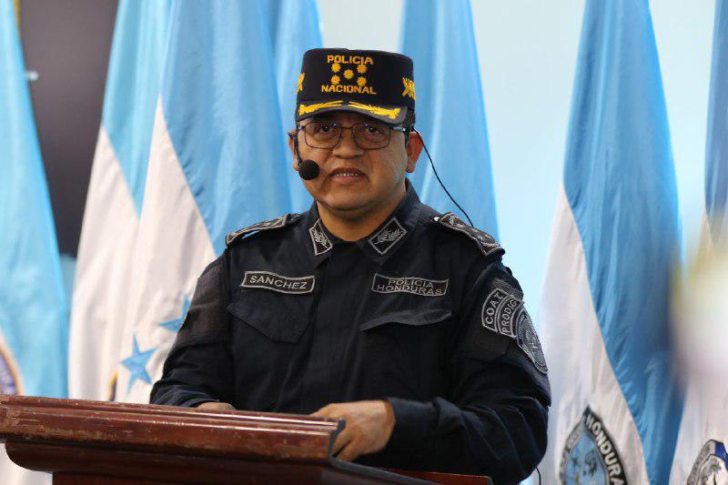 Gustavo Sánchez, director de la Policía Nacional de Honduras.