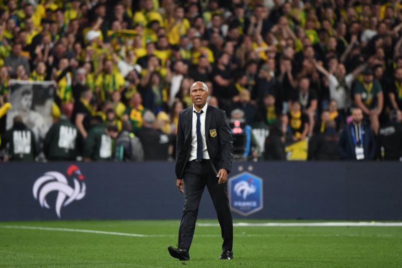 Antoine Kombouare, entrenador del Nantes de la Ligue 1 de Francia.
