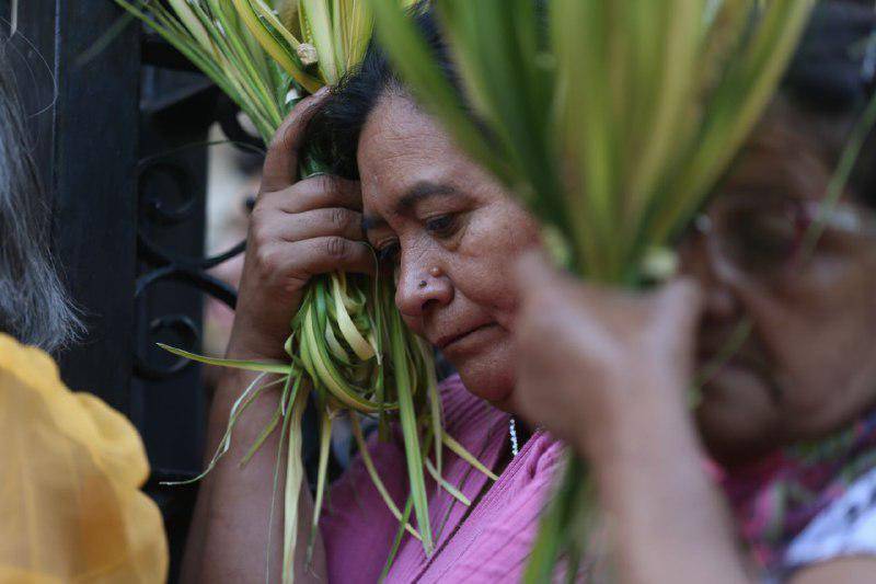 Católicos recibieron la bendición de Dios en el Domingo de Ramos