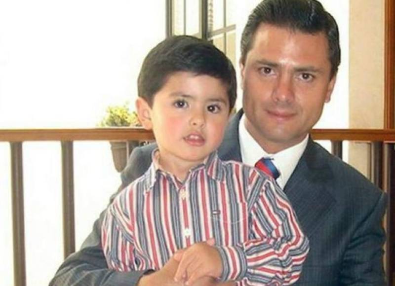 Los tres hijos mayores de Peña Nieto no se parecen en nada al exmandatario, sin embargo, su hijo menor, a quien mantuvo en el anonimato hasta cierto tiempo, salió igualito.