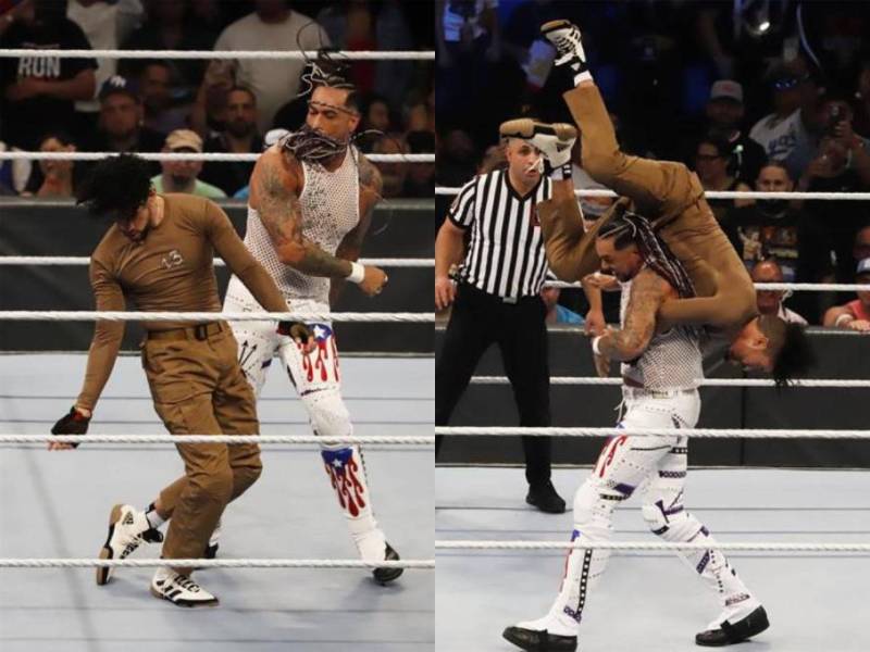 La pelea entre Bad Bunny y Damian Priest se dio este fin de semana. El cantante urbano se impuso ante el luchador en la WWE.