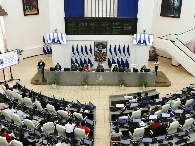 Vista del Parlamento de Nicaragua.
