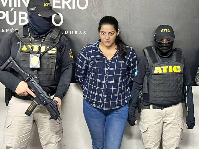Detención de la abogada Diana Gisell Zelaya Banegas.