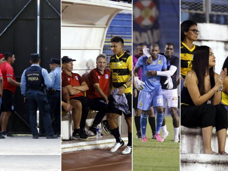 Estas son las mejores postales que dejó el empate (1-1) que firmaron Real España y Olimpia en el clásico jugado en el estadio Olímpico, por la jornada 5 del Torneo Clausura 2023.