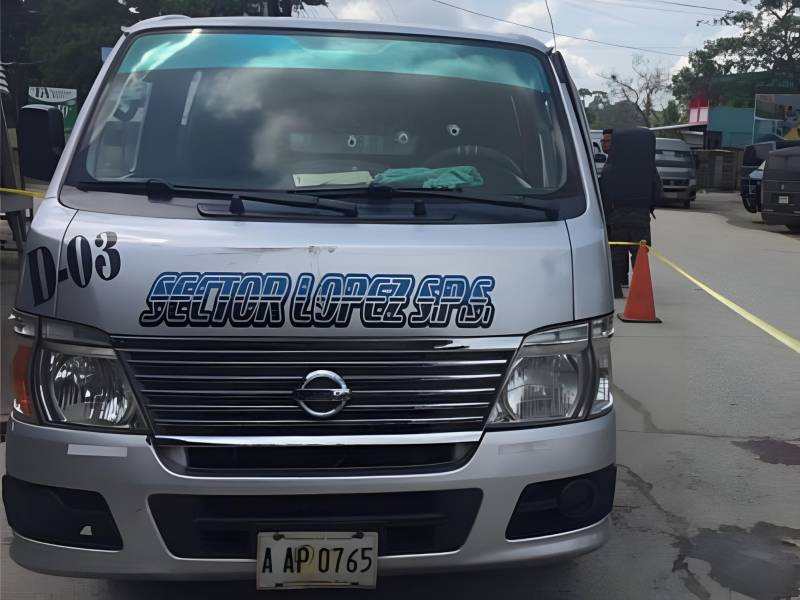 Una unidad de transporte público del sector López Arellano, Choloma, Cortés. Fotografía referencial.