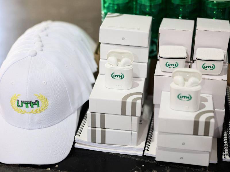 La Universidad Tecnológica de Honduras (UTH) llevó muchos premios y dinámicas para incentivar la participación de los estudiantes.