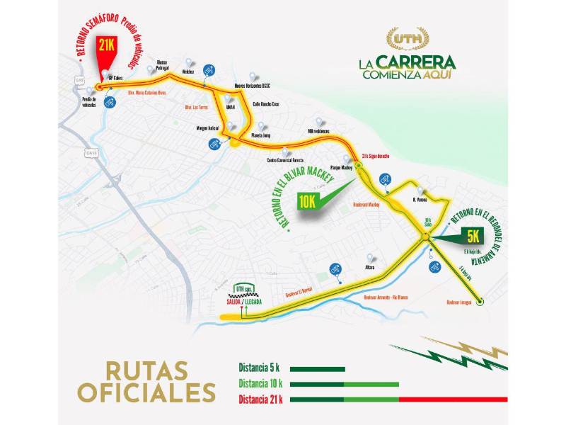 Mapa de ruta listo para guiar cada paso del recorrido y vivir la experiencia completa del running.