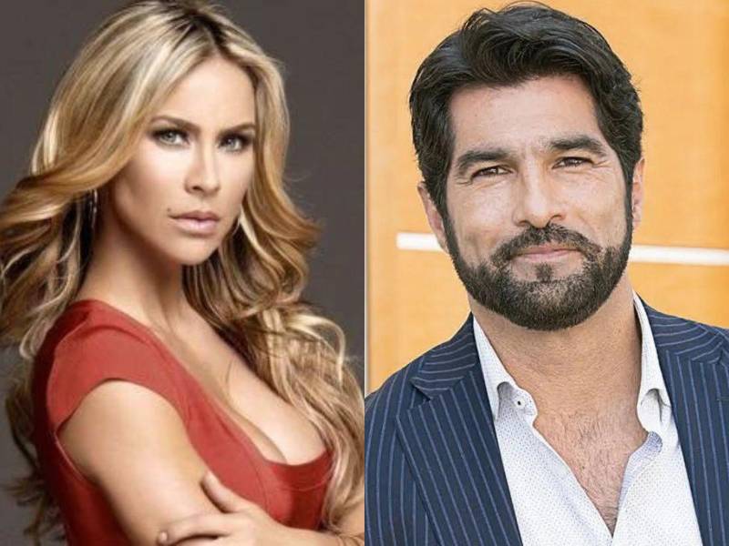 Los actores Aylin Mujica y Arturo Carmona.