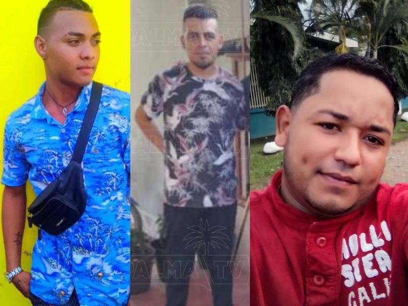 Erik Zúniga, José Evelio Landaverde y Arlen Daniel Moreno son las tres personas muertas en un bar de Tocoa, Colón.
