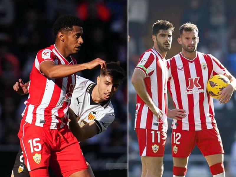 El delantero hondureño Antony ‘Choco‘ Lozano jugó sus primeros minutos con el Almería en el partido frente al Valencia por la Liga Española.