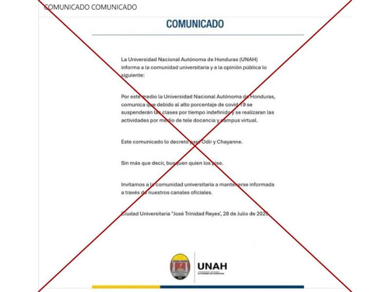 Captura de pantalla a una publicación de Facebook hecha el 28 de julio de 2025.