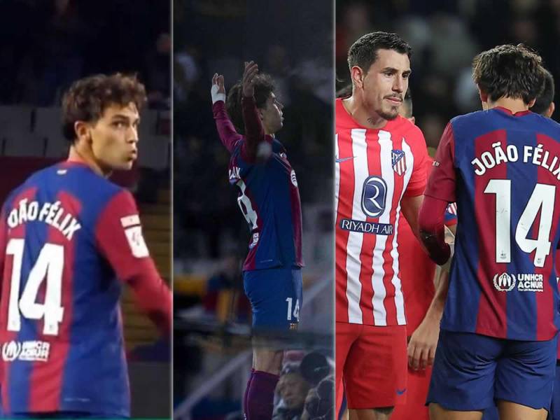 En imágenes el triunfo del Barcelona (1-0) contra Atlético de Madrid por la Liga Española, en el estadio Olímpico Lluís Companys de Montjuïc, donde la figura fue Joao Félix con un golazo ante su exequipo.