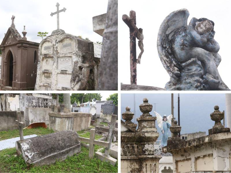 Se pueden apreciar sepulturas al estilo tambor caribeño y mausoleos neoclásicos, primitivos. También hay simbologías neogóticas y centinelas que velan el descanso eterno.