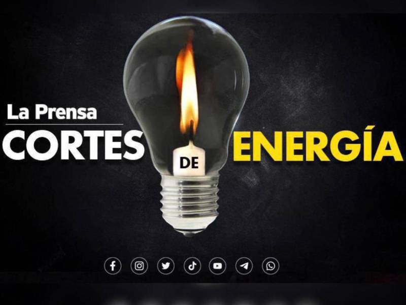 Los cortes de energía o suspensión de estos servicios se mantendrán por horas y programados por día.