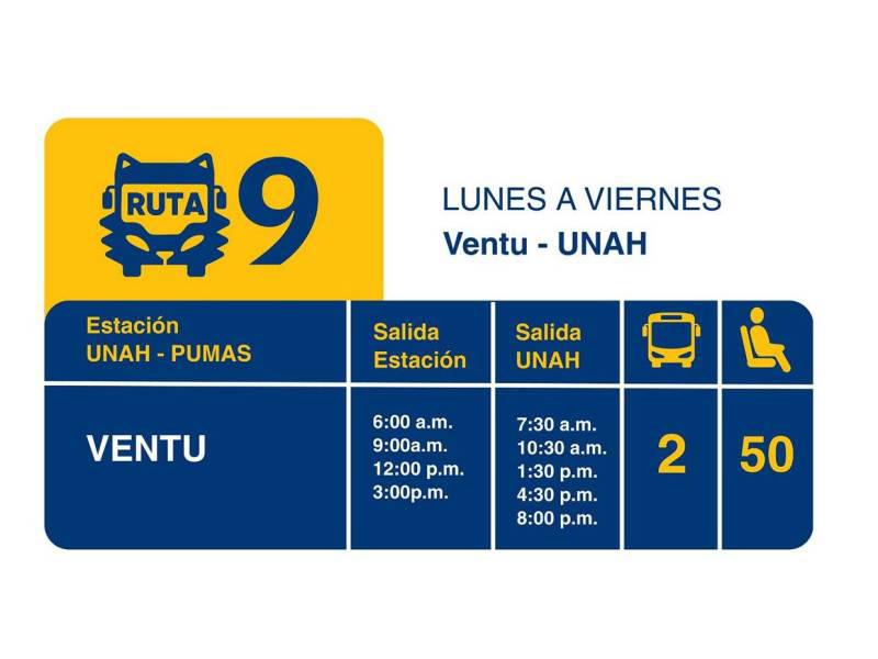Transporte gratuito de la Unah: estas serán las rutas disponibles en Tegucigalpa