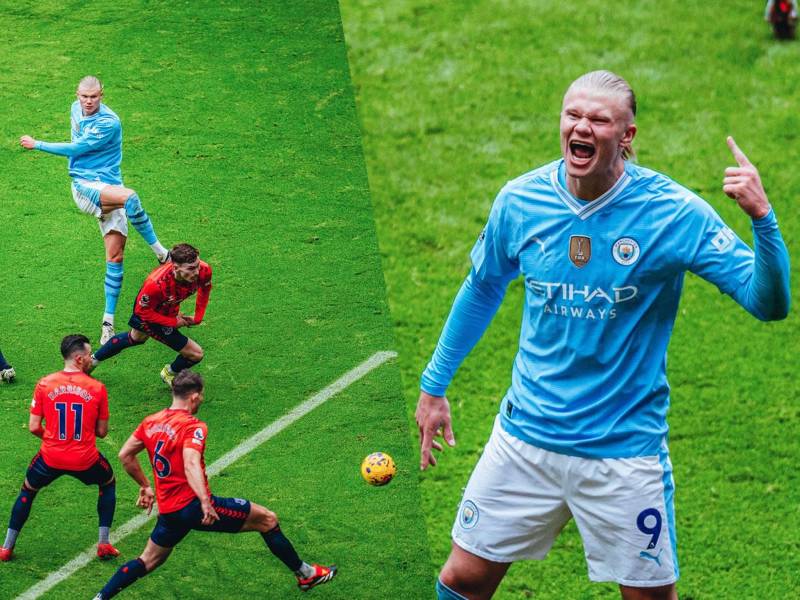 Erling Haaland se reencontró con el gol y marcó un doblete para el triunfo del Manchester City 2-0 contra el Everton.