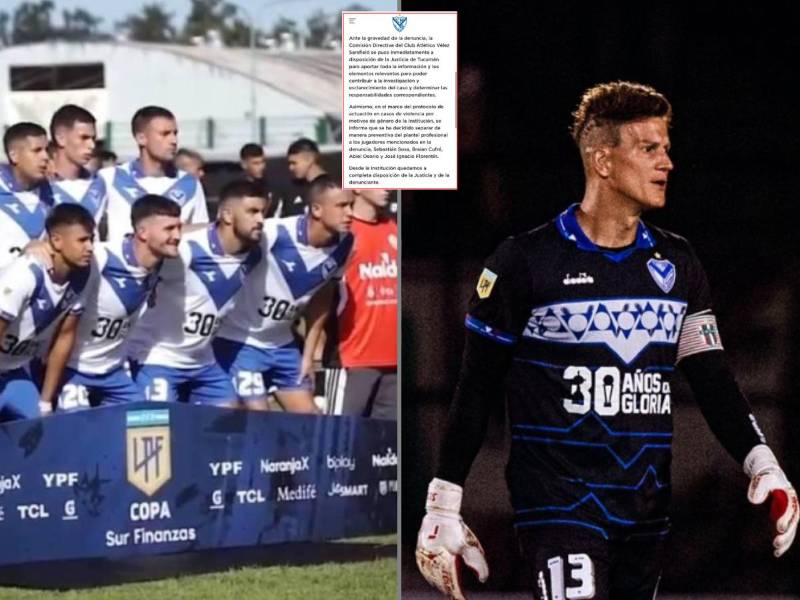 Cuatro jugadores del club Vélez Sarsfield de la Primera División de Argentina fueron denunciados ante la Justicia por presunto abuso sexual a una joven de 24 años en San Miguel de Tucumán, cabecera de la provincia argentina de Tucumán.
