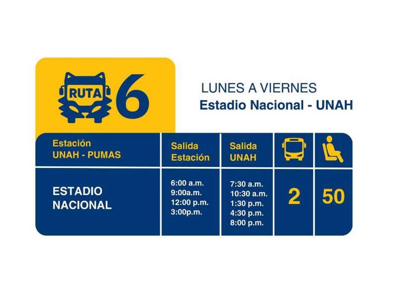 Transporte gratuito de la Unah: estas serán las rutas disponibles en Tegucigalpa