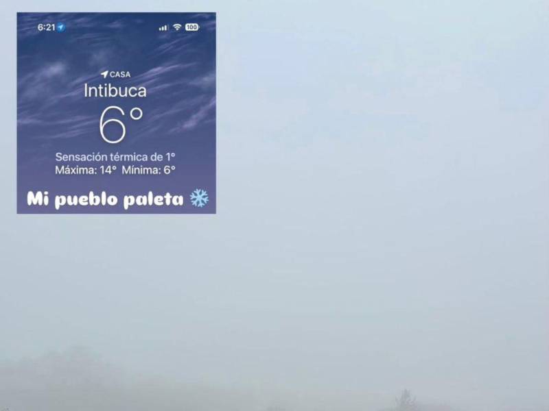 Intibucá, al occidente de Honduras, amaneció este lunes envuelta en neblina y con termómetros marcando hasta 6 grados. El frente frío deja descensos significativos de las temperaturas desde el sábado. Estas son las imágenes...