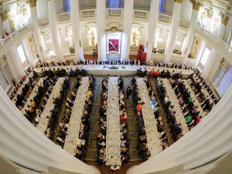 Vista aéra del tradicional Easter Banquet
