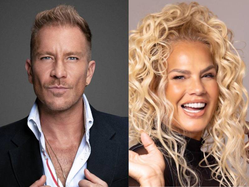 Los artistas Salvador Zerboni y Niurka Marcos.