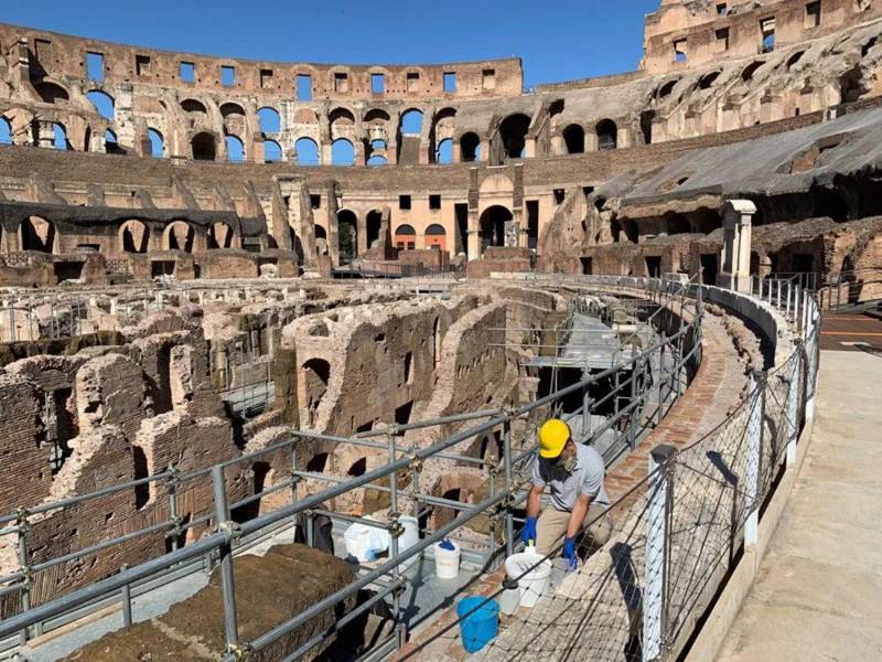 El Coliseo romano permanece cerrado desde el dia del incidente.