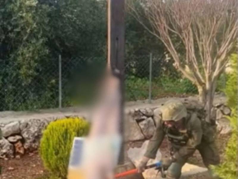 El Ejército israelí anunció medidas disciplinarias contra un soldado que destruyó una imagen religiosa en Líbano.
