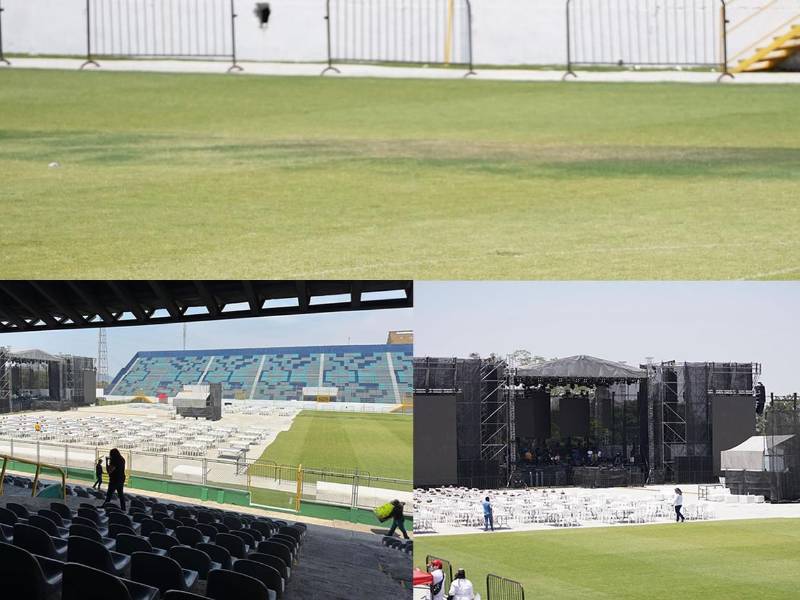 El estadio Morazán recibe este sábado un concierto gratuito organizado por la Municipalidad de San Pedro Sula y que trae consecuencias a la millonaria grama del recinto deportivo.