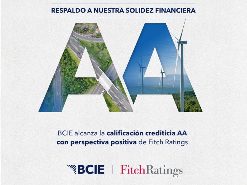 La agencia calificadora Fitch Ratings situó la nota crediticia de largo plazo del BCIE en “AA” con perspectiva positiva.