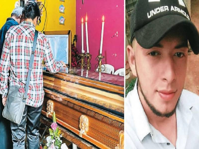 Allan Castellanos fue velado por sus amigos y parientes.