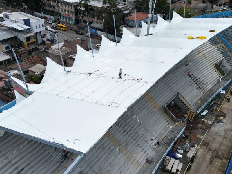 El Estadio Nacional Chelato Uclés se unirá a los estadios que usan membrana arquitectónica en el techado