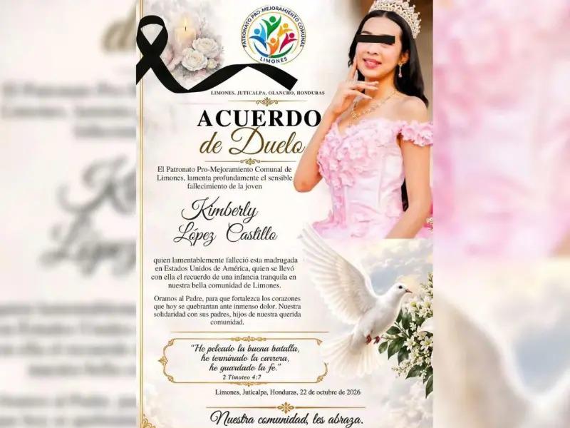 Fatal accidente en Tennessee acaba con la vida de una joven olanchana
