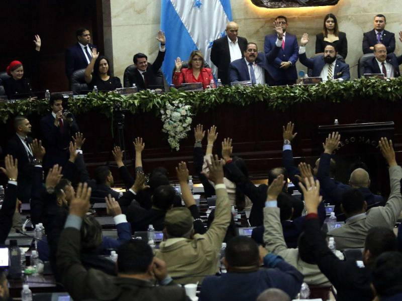 Diputados en el Congreso Nacional durante una sesión legislativa.