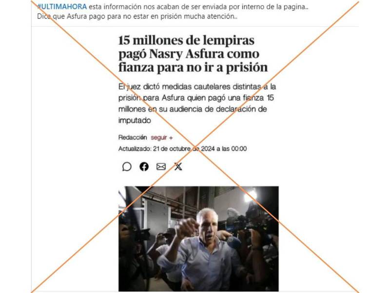 Captura de pantalla a una publicación de Facebook hecha el 19 de diciembre de 2025.