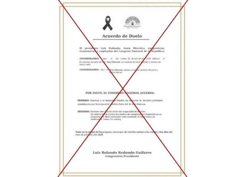 Captura de pantalla a una publicación de Facebook hecha el 25 de julio de 2025.