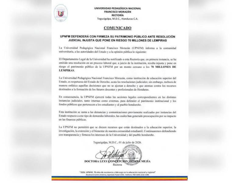 Las autoridades emitieron un comunicado en el que rechazan la resolución.