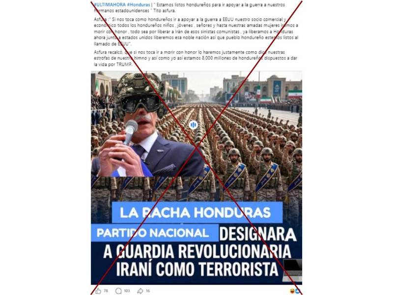 Captura de pantalla a una publicación de Facebook hecha el 7 de abril de 2026.