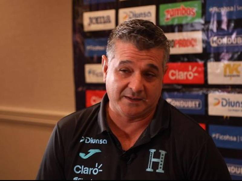 Diego Vázquez, entrenador de la Selección de Honduras.