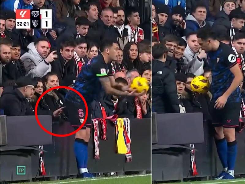 Lucas Ocampos, futbolista argentino del Sevilla, fue víctima de un increíble hecho que da la vuelta al mundo en partido de la Liga Española.